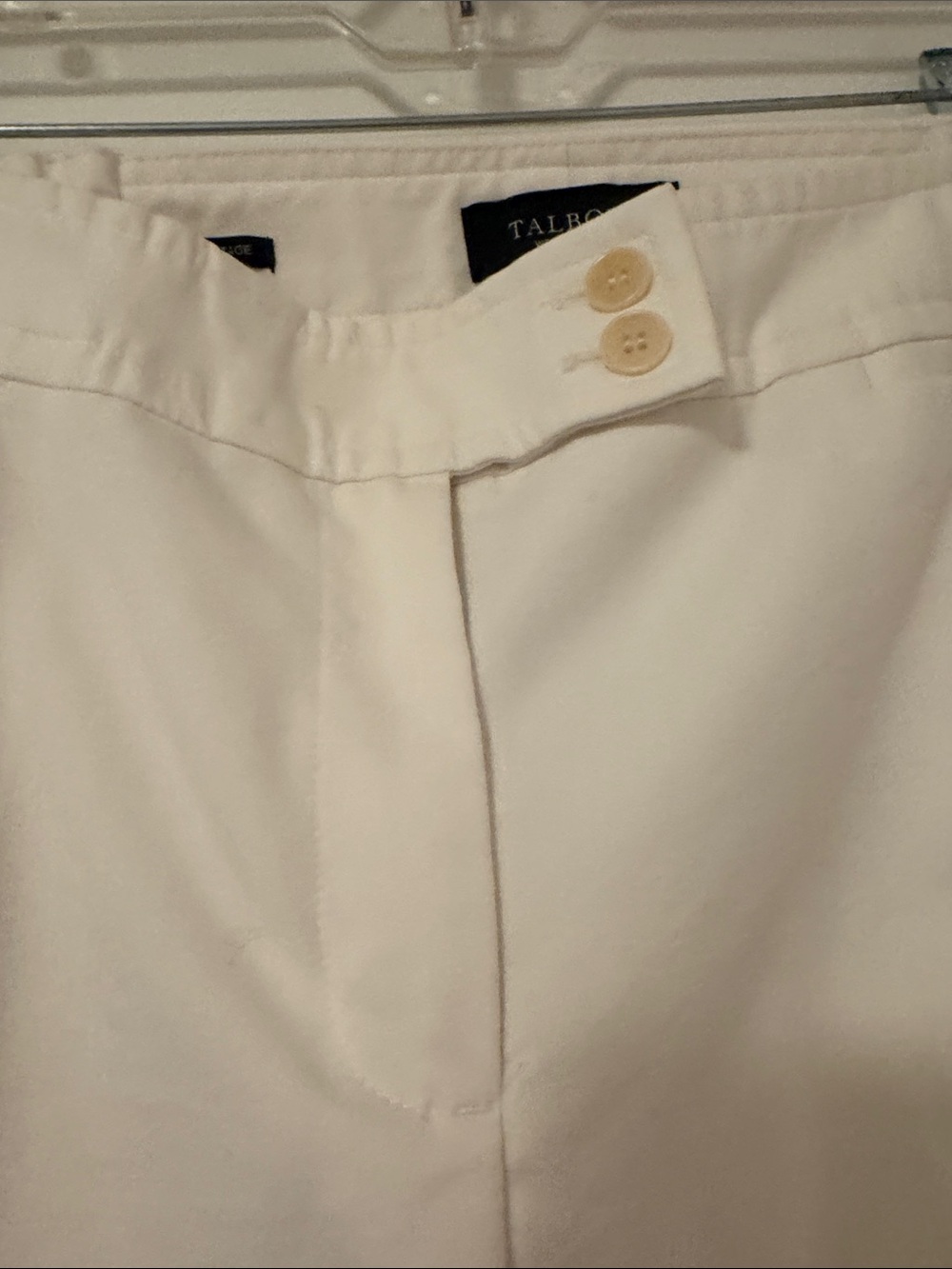 White Dress Pants - Classic Straight Fit - Picture 3 of 4